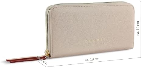 Bugatti Ella Geldbörse für Damen - Hochwertiges Kunstleder Portemonnaie für unterwegs