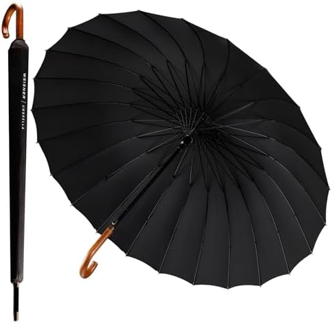Verdone WEISNER CAPITOL Automatik Stockschirm – 2-Personen Regenschirm mit Windschutz, Ø120 cm und elegantem Etui
