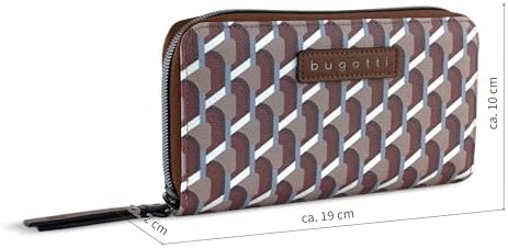 Bugatti Ella Geldbörse für Damen - Hochwertiges Kunstleder Portemonnaie für unterwegs