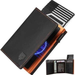 DODENSHA MagSnap Portmonee Herren | Slim Geldbörse mit RFID & Münzfach für 10+ Karten | Magnetverschluss für Alltag in S