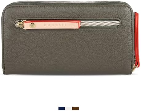 Bugatti Ella Geldbörse für Damen - Hochwertiges Kunstleder Portemonnaie für unterwegs