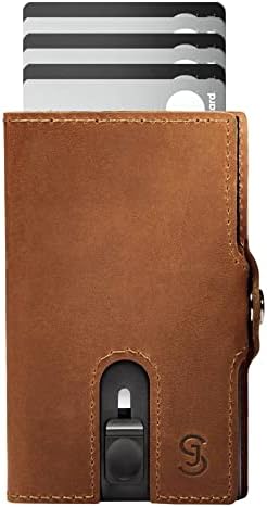 SLIMJACK Smart Wallet mit RFID-Schutz - Stilvolles Kreditkartenetui für Herren im Carbon Design