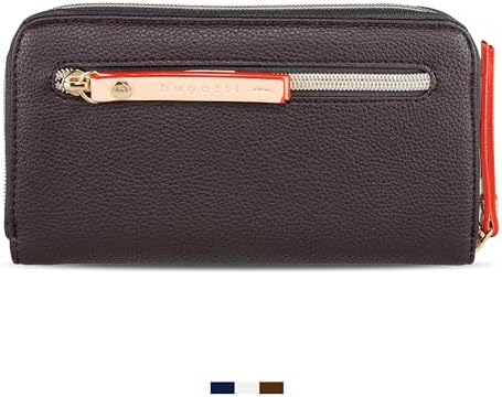 Bugatti Ella Geldbörse für Damen - Hochwertiges Kunstleder Portemonnaie für unterwegs