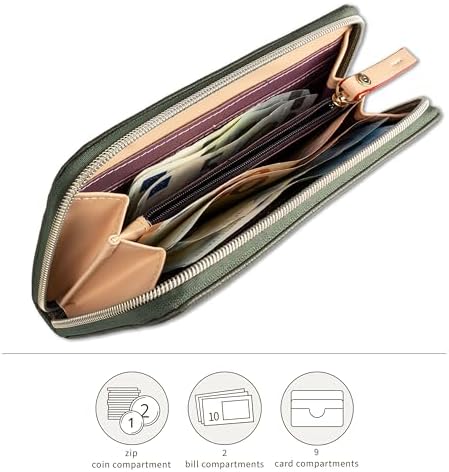 Bugatti Ella Geldbörse für Damen - Hochwertiges Kunstleder Portemonnaie für unterwegs