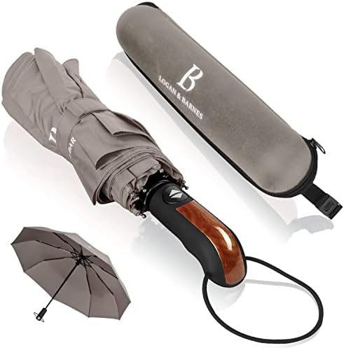 LOGAN & BARNES Sturmfester Taschenschirm Glasgow - 140 km/h Windresistenz & Teflon-Schutz