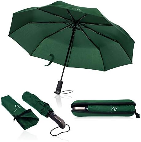VON HEESEN Taschenschirm sturmfest bis 140 km/h - kompakt, leicht & inklusive Schirm-Tasche für Reisen