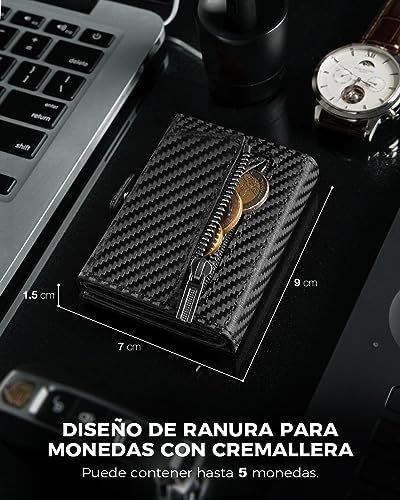 DODENSHA MagSnap Portmonee Herren | Slim Geldbörse mit RFID & Münzfach für 10+ Karten | Magnetverschluss für Alltag in S