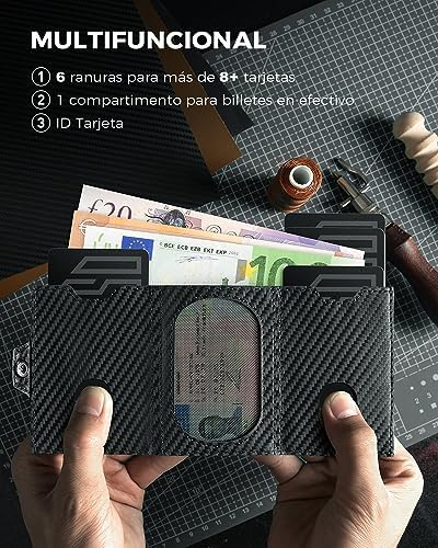 DODENSHA MagSnap Portmonee Herren | Slim Geldbörse mit RFID & Münzfach für 10+ Karten | Magnetverschluss für Alltag in S