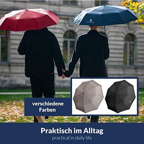 LOGAN & BARNES Sturmfester Taschenschirm Glasgow - 140 km/h Windresistenz & Teflon-Schutz