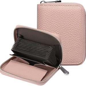SENDEFN Geldbörse Damen – RFID-geschützte Lederportemonnaie mit Reißverschluss, viele Fächer für unterwegs