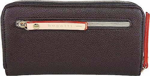 Bugatti Ella Geldbörse für Damen - Hochwertiges Kunstleder Portemonnaie für unterwegs