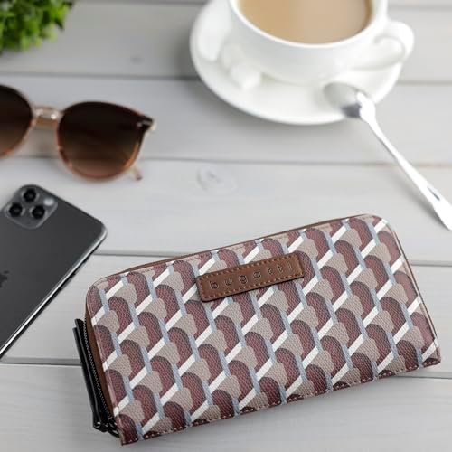 Bugatti Ella Geldbörse für Damen - Hochwertiges Kunstleder Portemonnaie für unterwegs