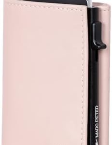 Marc Peter Herren Geldbörse aus Leder, RFID-geschützt mit Münzfach, Slim Design für Reisen und Alltag, ideal für 9-11 Ka