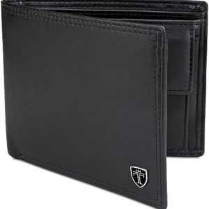 TRAVANDO Geldbörse Herren Oslo – RFID-zertifiziert, 13 Kartenfächer & Münzfach für sicheres Bezahlen unterwegs