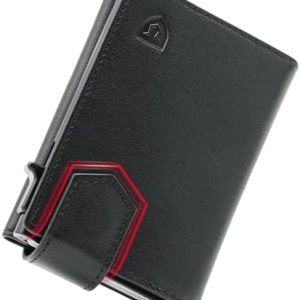 LORZOR Slim Wallet Herren mit RFID Schutz und Münzfach, Magnetischer Verschluss für 10 Karten, Ideal als modernes Karten